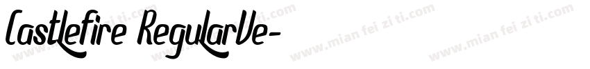 Castlefire RegularVe字体转换